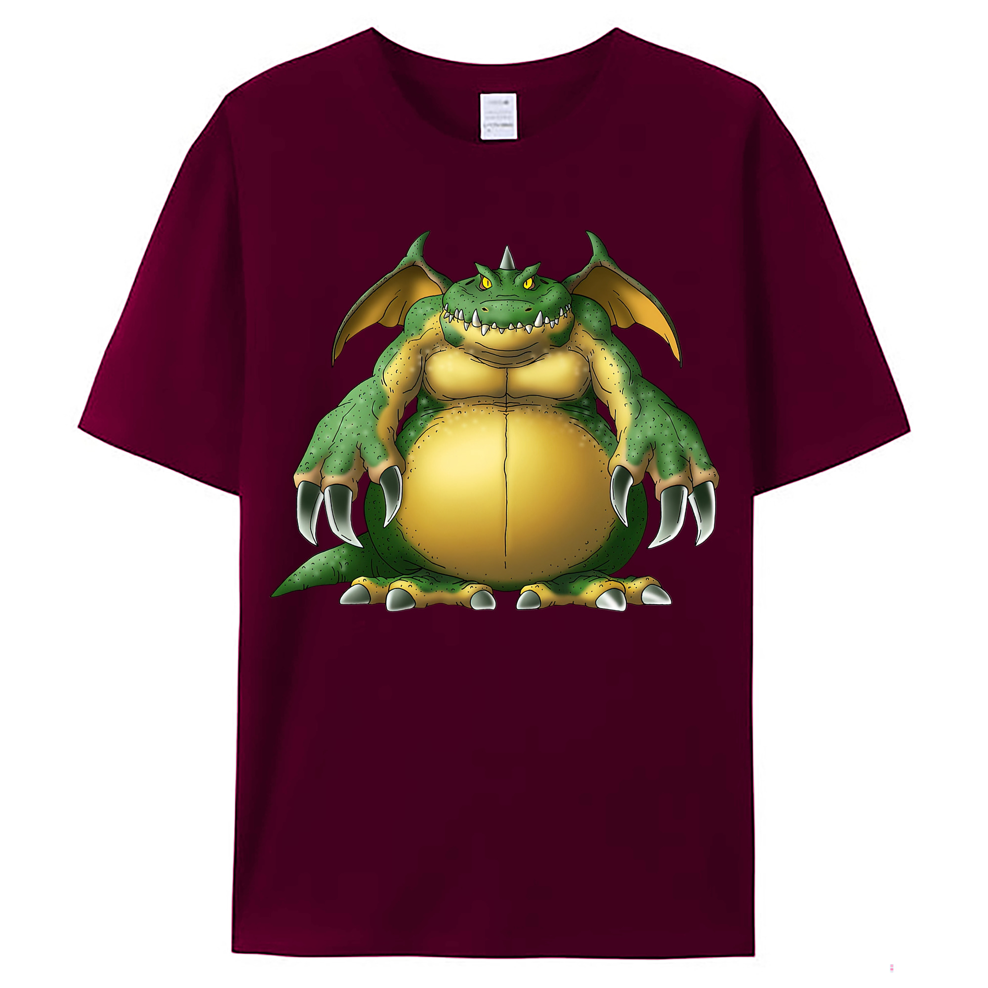 （画像用） ドラゴンクエスト Doragon Kuesuto Dragon Quest レディースカジュアルプリントTシャツ（綿100％）